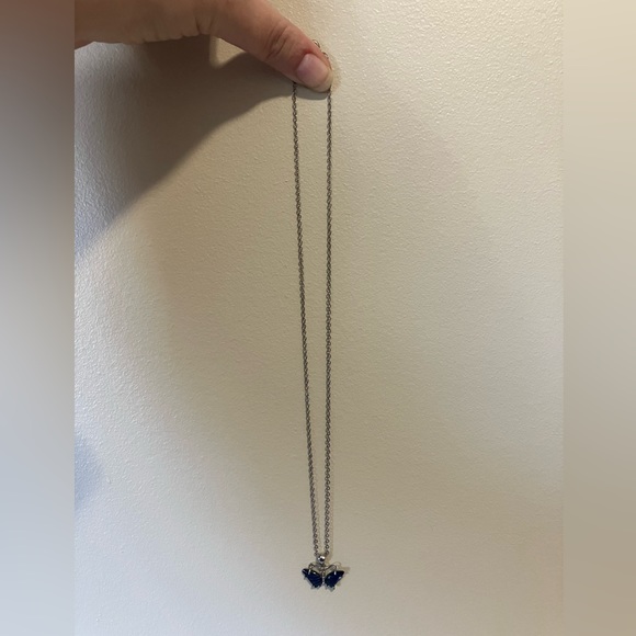 Blue butterfly jewelry set - Picture 5 of 5